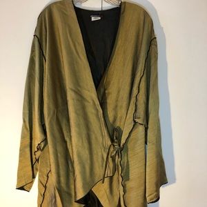 Boutique gold wrap shirt